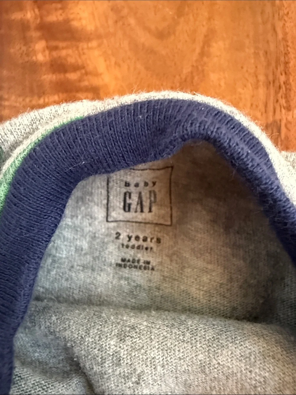 GAP Gray Tee with Green Dinosaur Print